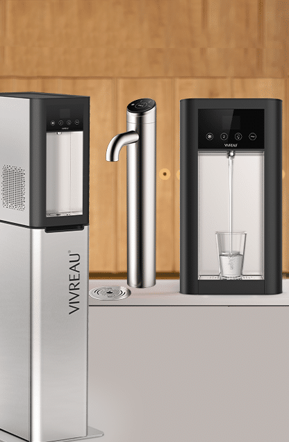 Modern Vivreau water dispensers showcasing sleek designs and advanced hydration technology