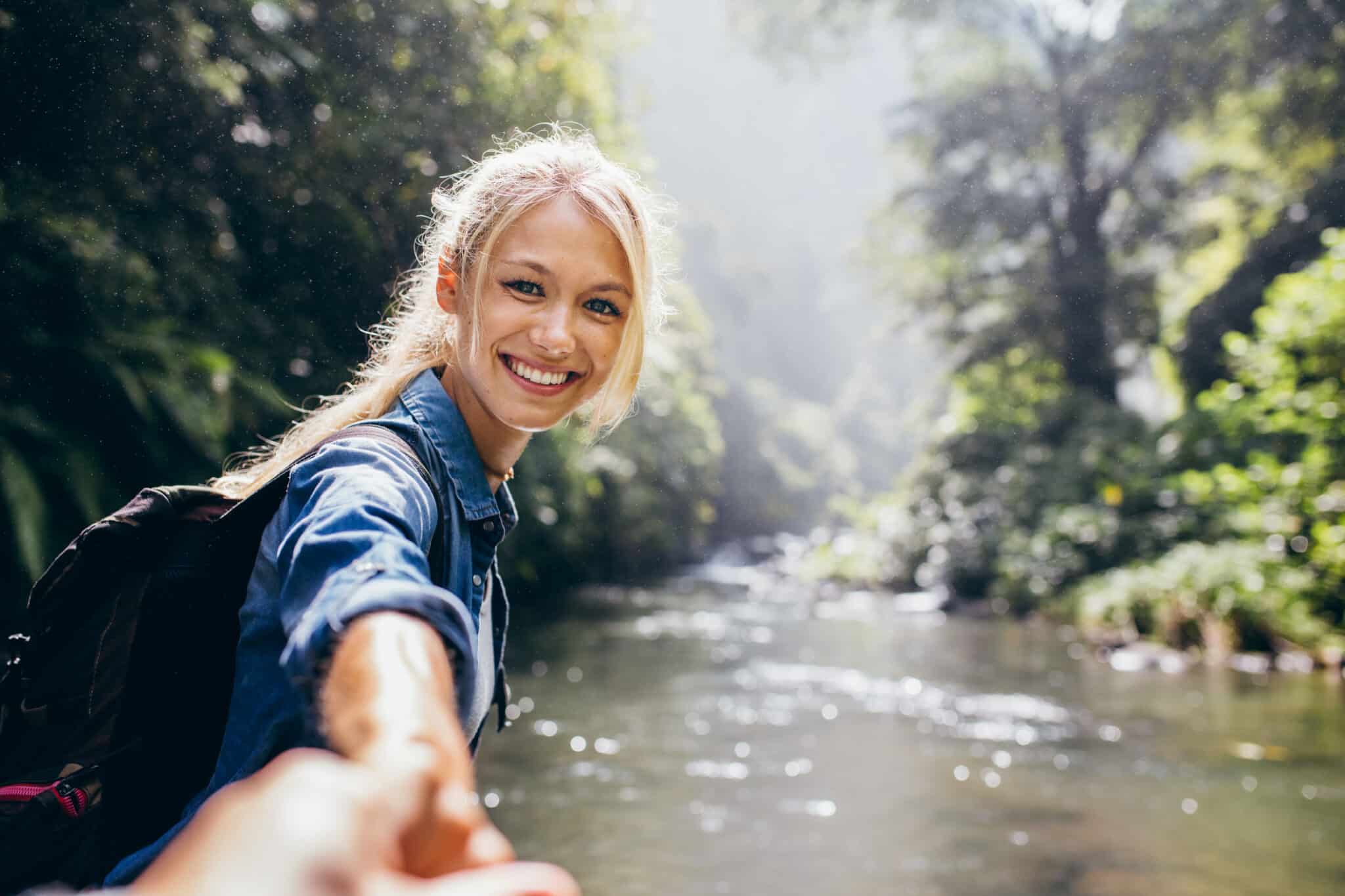 Holding women hand