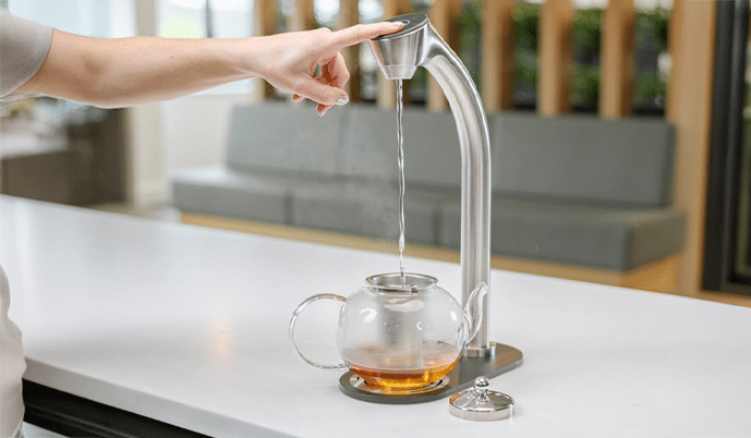 Extra C-Tap water dispenser for offices with hot water on demand